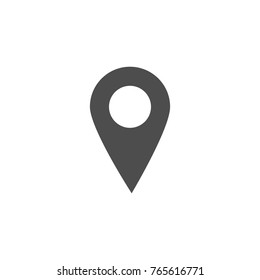 Simple location icon vector illustration on white background