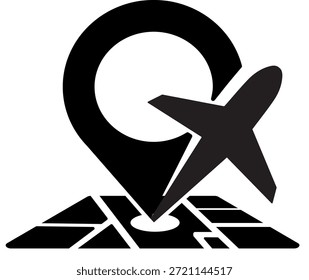 Einfache Lage oder Karte Pin Symbol Symbol im modernen flachen Stil entworfen. Vektorgrafik, ideal für Karten, Navigationssysteme, Reise-Websites, mobile Anwendungen, UI UX-Design und digitale Produkte. Vollständig bearbeitbare und skalierbare Vektorgrafik.