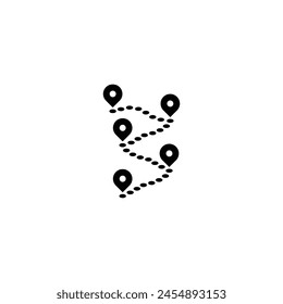 simple location map vector logo symbol