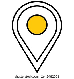 Simple Location Pin Icon Free Vector Graphic for Maps and Navigation