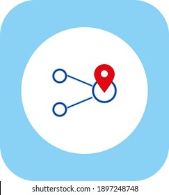 simple location point vector icon