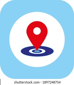 simple location point vector icon