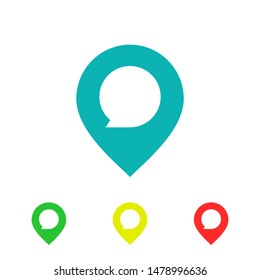 Simple location positioning pin icon