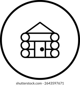 Ilustração de ícone de cabine de registro simples em preto e branco estilo de design minimalista