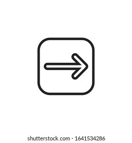 Simple login line icon. Stroke pictogram. Vector illustration isolated on a white background. Premium quality symbol. Vector sign for mobile app and web sites.