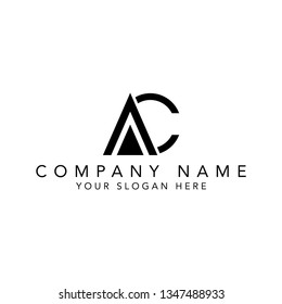 simple logo A  and AC vector design - Vector - Vector
