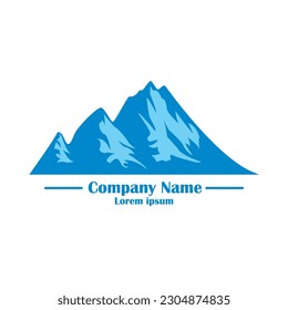 simple logo for anything related to mountains, vector company logo