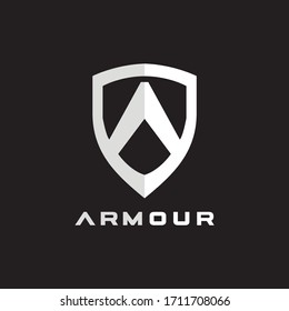 simple logo a armour elegant premium