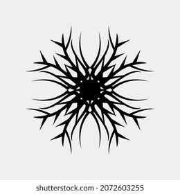 simple logo art mandala beautiful floral motif