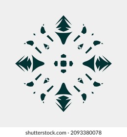 ilustración vectorial de hermosos y hermosos motivos florales para la decoración de habitaciones o lugares públicos