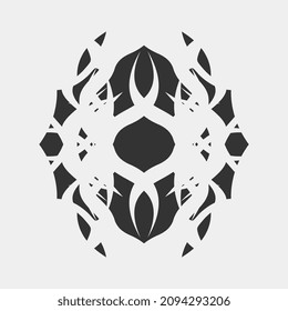 simple logo art mandala beautiful floral motif