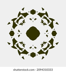 simple logo art mandala beautiful floral motif