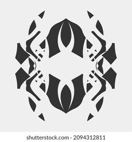 simple logo art mandala beautiful floral motif