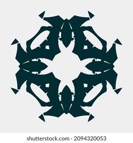 ilustración vectorial de motivos simples y buenos para la decoración de pantalla o pared, incluso se pueden hacer tatuajes