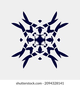 simple logo art mandala beautiful floral motif