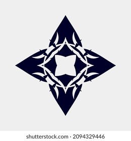 simple logo art mandala beautiful floral motif