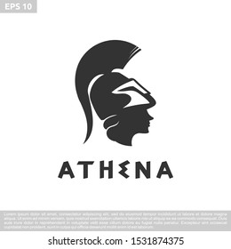 simple logo athena vector template