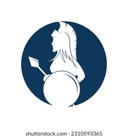 simple logo athena vector template