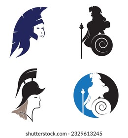 simple logo athena vector template