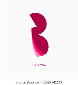 Simple Logo for B letter and arrow
