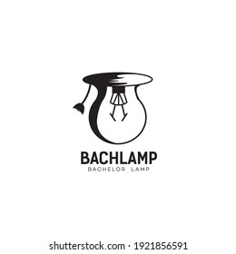 Simple Logo Bachelor Black and White colour