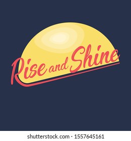 Simple logo or background with sun in the back and navy color 