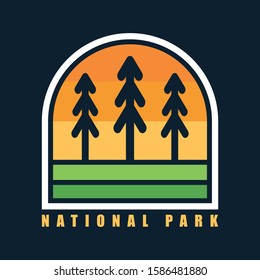 simple logo badge nature design illustration