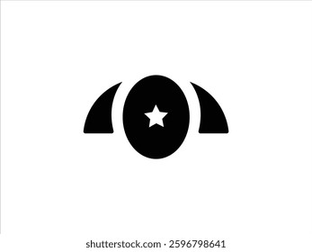  simple logo balck vector desigen 
