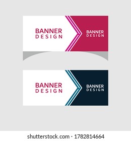 banner con logotipo simple en azul y rosa