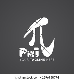 Simple logo based on Mathematical Symbol Phi