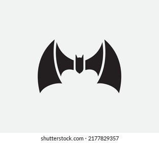 Simple logo of a bat that forms the letter M