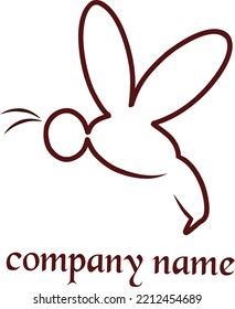 Simple logo with bee concept