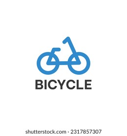 LOGOTIPO SENCILLO DE BICICLETA EN ESTILO ABSTRACTO