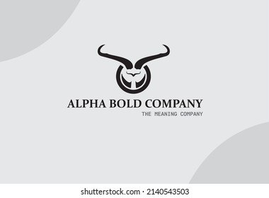 logotipo simple con carácter de cabeza de pájaro