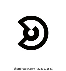 un logotipo sencillo en blanco y negro, adecuado para empresas que enfatizan la sencillez, el lujo, etc