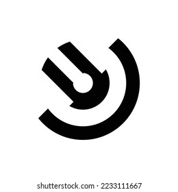 un logotipo sencillo en blanco y negro, adecuado para empresas que enfatizan la sencillez, el lujo, etc