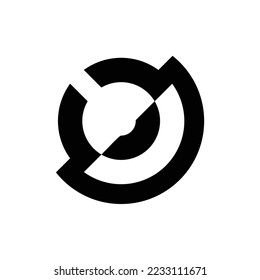 un logotipo sencillo en blanco y negro, adecuado para empresas que enfatizan la sencillez, el lujo, etc