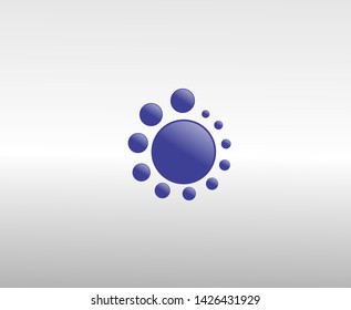  simple logo blue circles