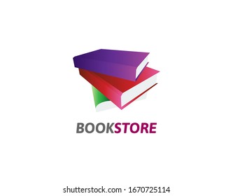Simple Logo of Book with Modern Concept. Design in Luxury and Lovely Image Vector of Book. Suitable for Library, Bookstore, Reader Community, Publishing Company, etc. Vector Illustration
