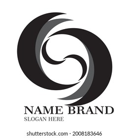 einfaches Logo oder Marke Gg wie Kaffeebohnen