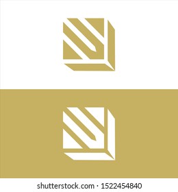 simple logo for business, white and light brown