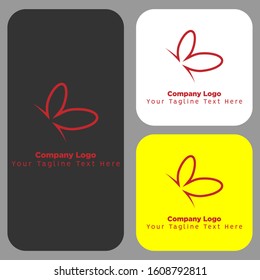 simple logo, butterfly logo, B letter logo, logo concept