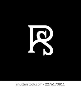 a simple logo by combining the letters R and S