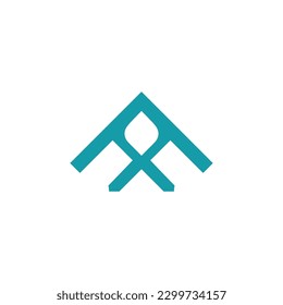 Simple logo catchy modern minimal flat design style
