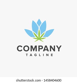 Simple logo cbd and oil vector