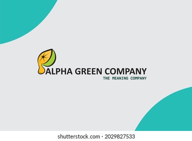 simple logo with citrus fruit