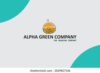 simple logo with citrus fruit