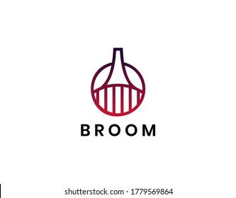 Logotipo simple del servicio de limpieza con concepto moderno. Diseño con imagen de baño única y abstracta aislada en fondo blanco.  Este logotipo es ideal para el negocio del servicio de limpieza. Ilustración vectorial