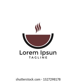 Simple Logo coffee cup, icon