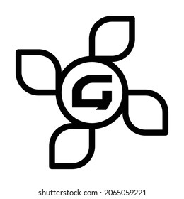 SIMPLE LOGO WITH COMBINATION OF FRAME AND ALPHABET LETTERS
